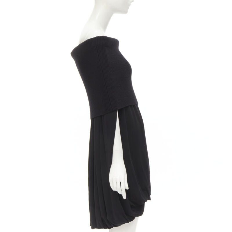 Burberry BURBERRY Riccardo Tisci Runway ribbed knit foldover cocoon bubble dress UK6 XS Size XS / US 0-2 / IT 36-38 - 4 Thumbnail