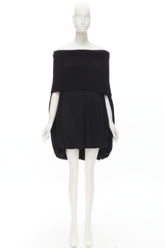 Burberry BURBERRY Riccardo Tisci Runway ribbed knit foldover cocoon bubble dress UK6 XS Size XS / US 0-2 / IT 36-38 - 9 Thumbnail