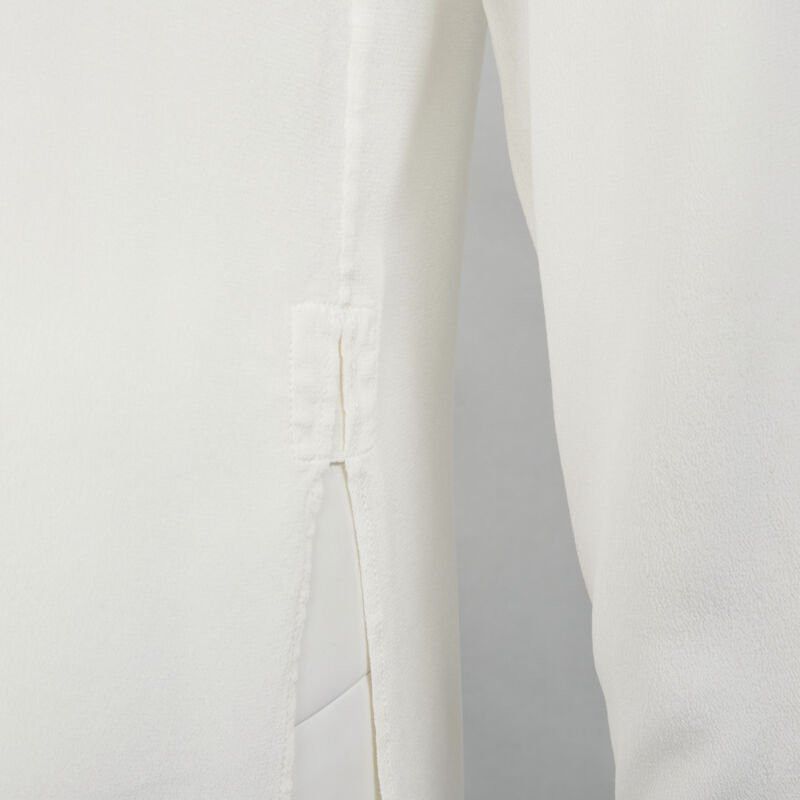 Bottega Veneta BOTTEGA VENETA 2020 100% silk quilte padded bib collar long line shirt IT38 XS Size XS / US 0-2 / IT 36-38 - 7 Thumbnail