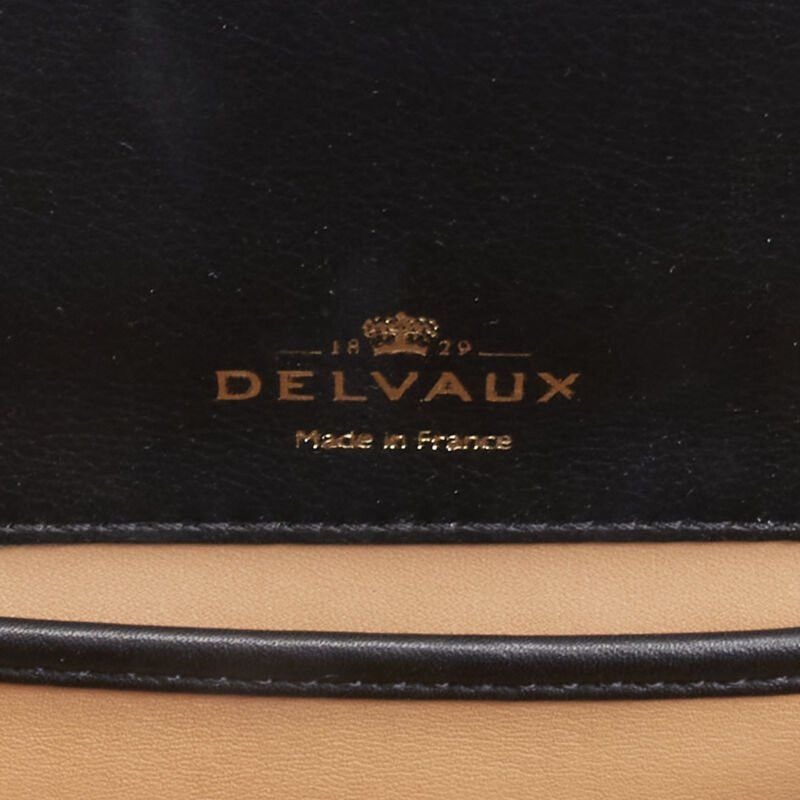 Delvaux rare DELVAUX Le Madame black gold spray painted scaled leather crossbody box bag Size ONE SIZE - 10 Thumbnail