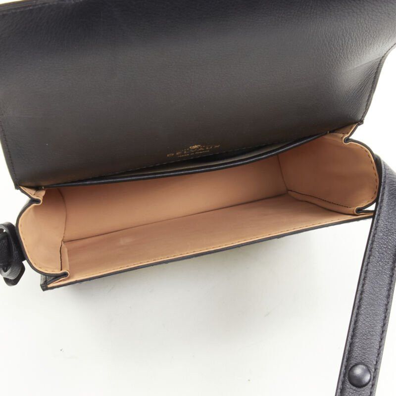 Delvaux rare DELVAUX Le Madame black gold spray painted scaled leather crossbody box bag Size ONE SIZE - 9 Thumbnail