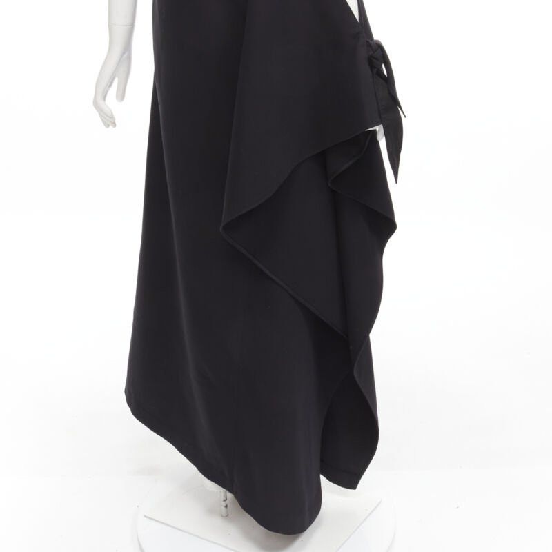Rosie Assoulin ROSIE ASSOULIN 2015 Runway black cold shoulder high slit halter gown dress US2 S Size S / US 4 / IT 40 - 9 Thumbnail