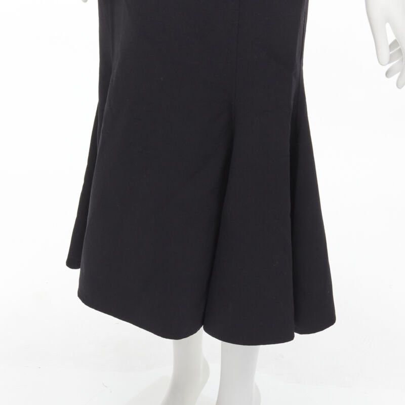 Oscar De La Renta OSCAR DE LA RENTA 2018 sheer yoke ruffle off shoulder flute skirt dress US6 S Size M / US 6-8 / IT 42-44 - 8 Thumbnail