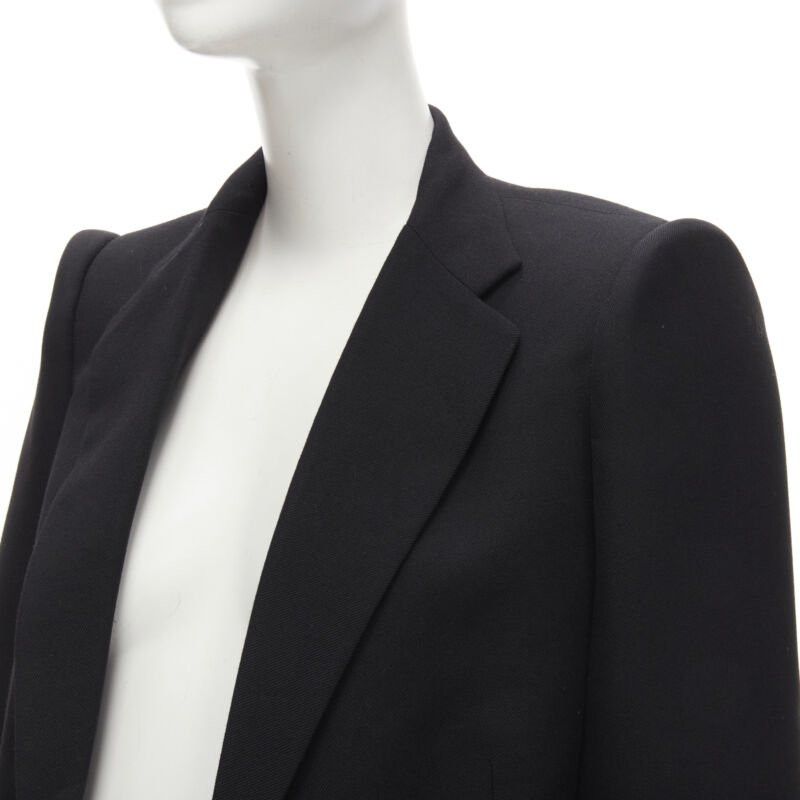 Balenciaga BALENCIAGA DEMNA 2019 black wool power padded shoulder oversized blazer FR34 XS Size XS / US 0-2 / IT 36-38 - 2 Thumbnail