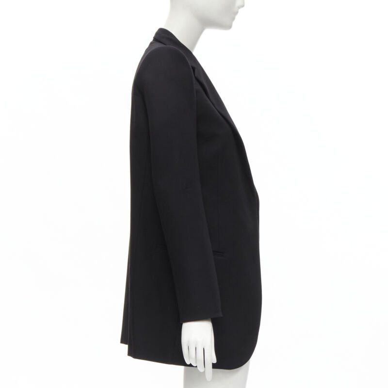 Balenciaga BALENCIAGA DEMNA 2019 black wool power padded shoulder oversized blazer FR34 XS Size XS / US 0-2 / IT 36-38 - 4 Thumbnail