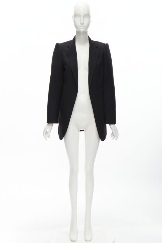 Balenciaga BALENCIAGA DEMNA 2019 black wool power padded shoulder oversized blazer FR34 XS Size XS / US 0-2 / IT 36-38 - 10 Thumbnail