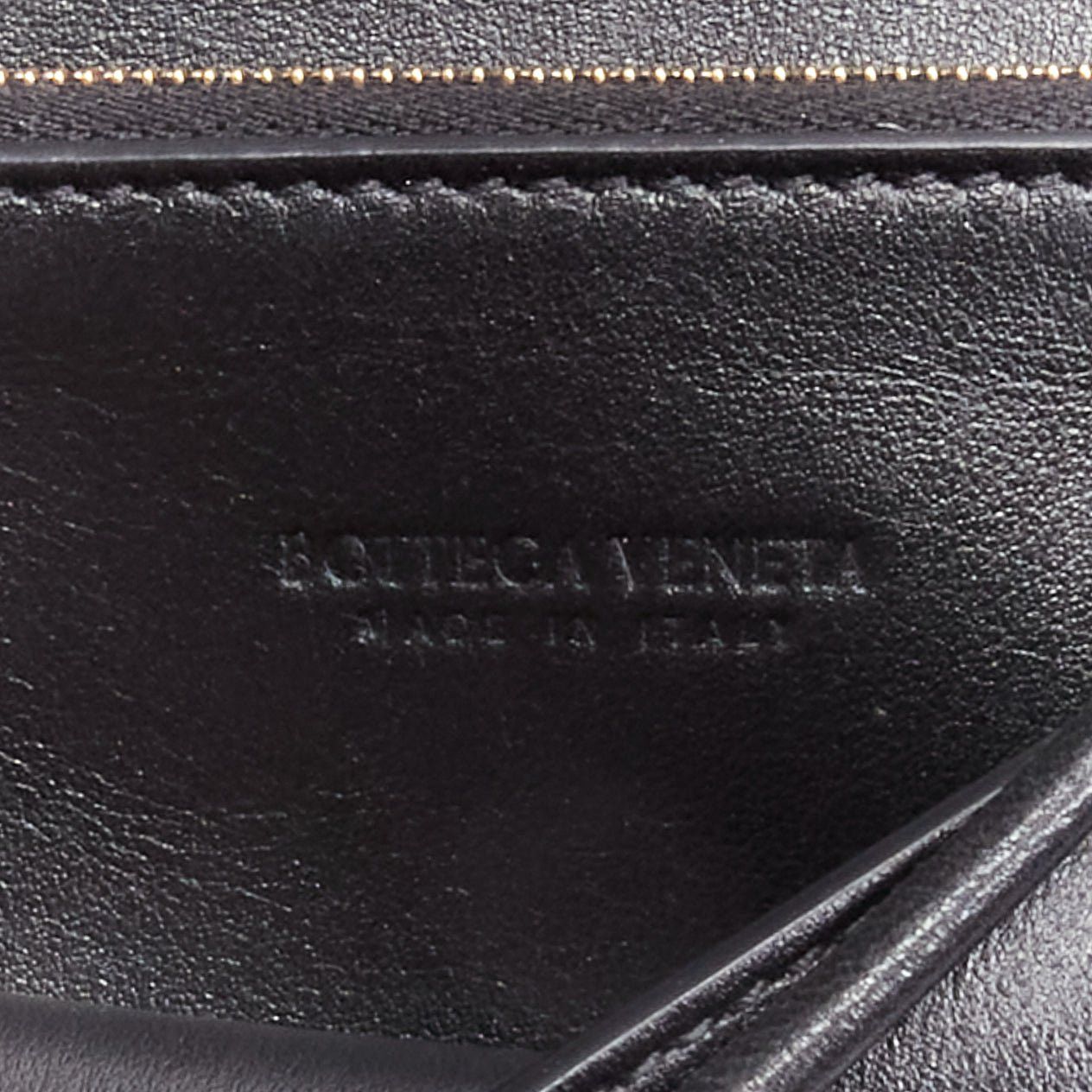 Bottega Veneta BOTTEGA VENETA Cassette black maxi woven intrecciato leather flap crossbody mini wallet bag Size ONE SIZE - 8 Thumbnail