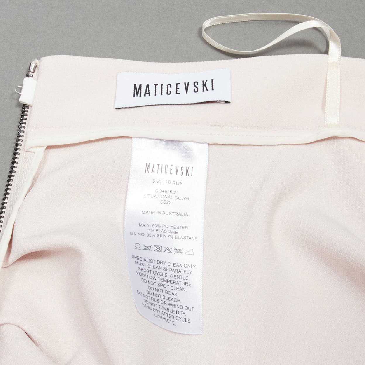 Maticevski MATICEVSKI 2022 Situational off white strapless peplum top gown skirt AUS10 M Size M / US 6-8 / IT 42-44 - 11 Thumbnail