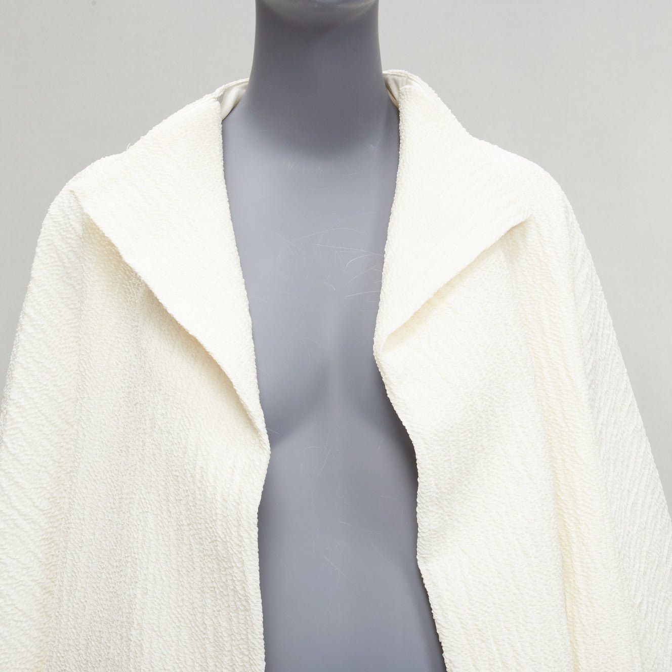 Maticevski MATICEVSKI 2021 Prestige cream 3D collar pocketed side slit coat AUS10 S Size M / US 6-8 / IT 42-44 - 6 Thumbnail