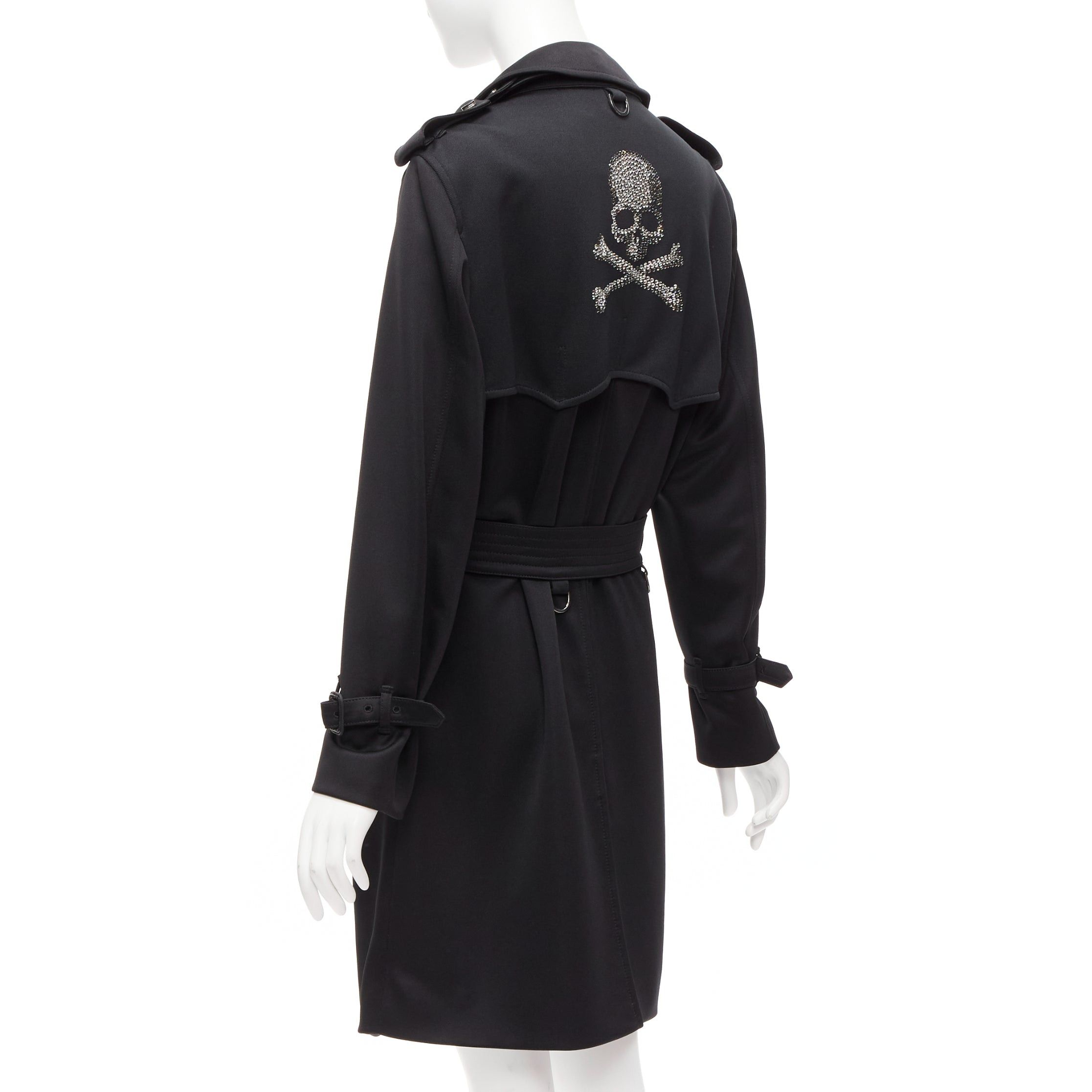 Mastermind Japan MASTERMIND JAPAN Aquascutum Limited Edition black crystal skull trench IT36 XXS Size S / US 4 / IT 40 - 6 Thumbnail