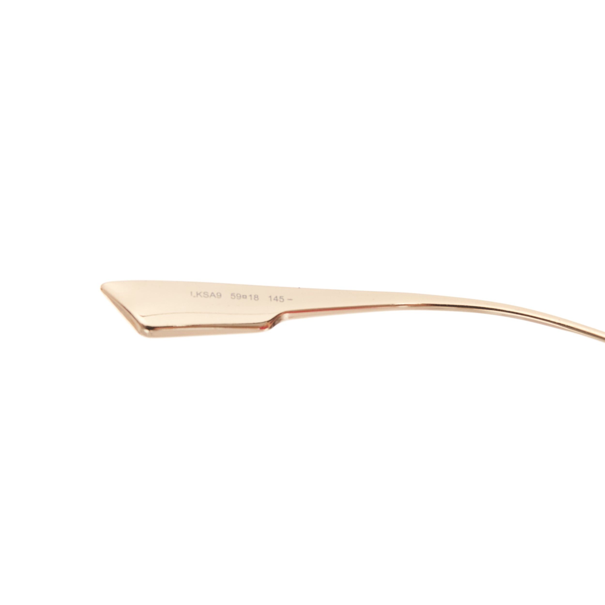Dior CHRISTIAN DIOR LKSA9 CD logo gold trim blue square frame sunnies Size ONE SIZE - 7 Thumbnail