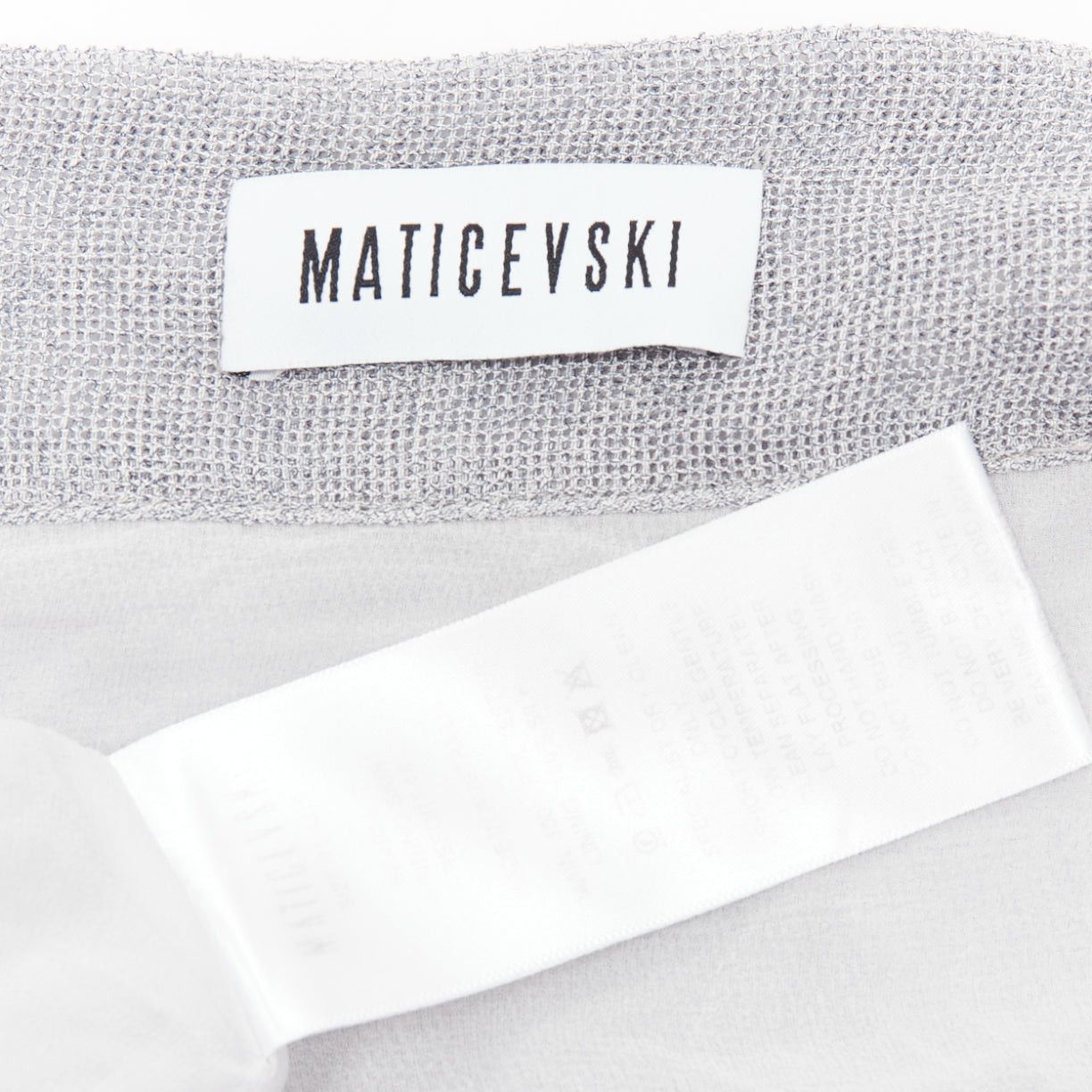 Maticevski MATICEVSKI 2018 Winning grey drape raw ruffle asymmetric tiered skirt AUS10 M Size 30" / US 8 / IT 44 - 9 Thumbnail