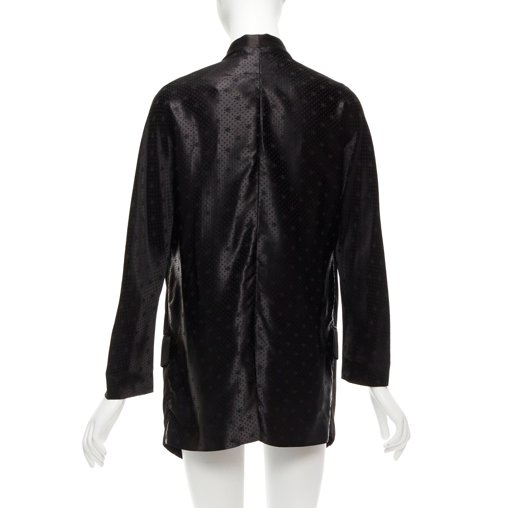 Givenchy GIVENCHY Riccardo Tisci viscose black cut out collar robe blazer FR38 M Size M / US 6-8 / IT 42-44 - 6 Thumbnail