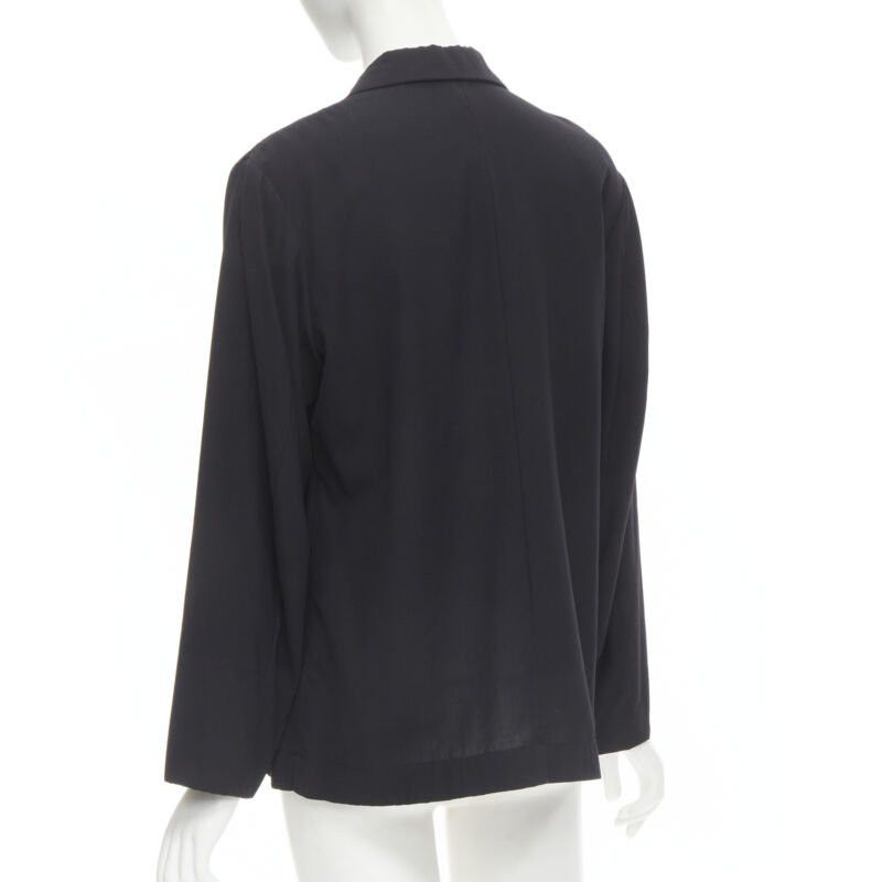 Issey Miyake ISSEY MIYAKE lightweight wool nylon flap placket relaxed casual blazer L Size L / US 10 / IT 46 - 6 Thumbnail