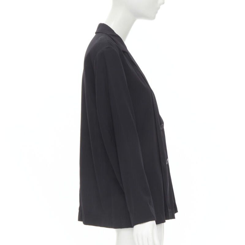 Issey Miyake ISSEY MIYAKE lightweight wool nylon flap placket relaxed casual blazer L Size L / US 10 / IT 46 - 4 Thumbnail