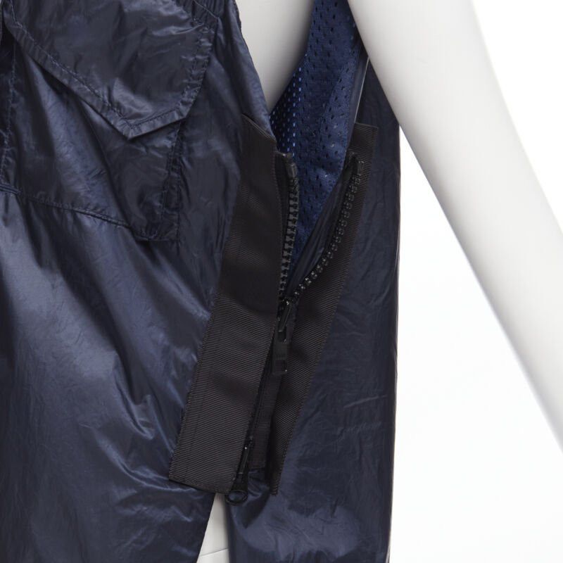 Sacai SACAI 2015 navy blue light nylon technical pocket grosgrain zip vest S Size US S / EU 44-46 / 1 - 8 Thumbnail