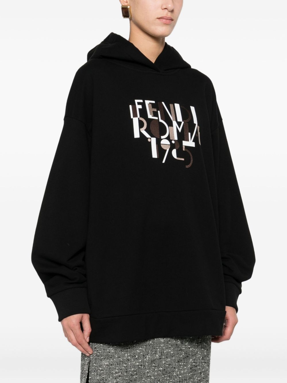 Fendi FENDI ROMA COTTON HOODIE Size S / US 4 / IT 40 - 3 Thumbnail