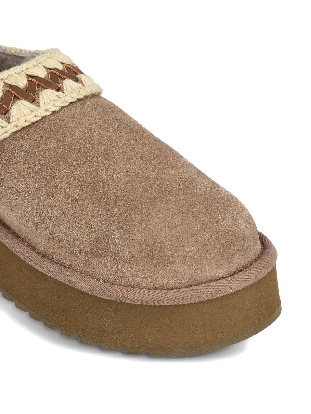 Mou PLATFORM CLOG SUEDE SLIPPERS Size US 7 / IT 37 - 4 Thumbnail
