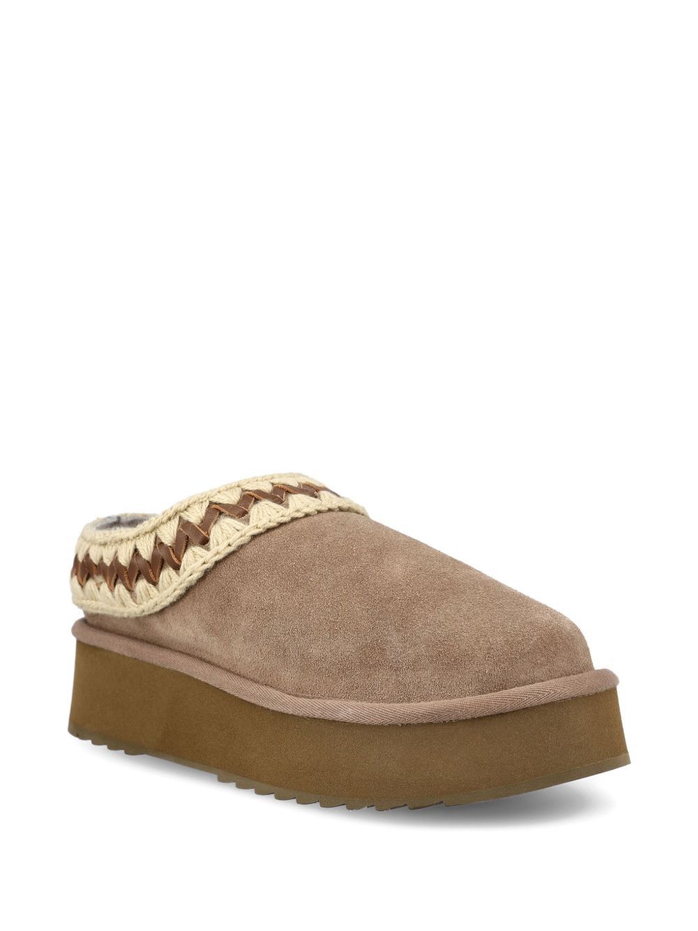 Mou PLATFORM CLOG SUEDE SLIPPERS Size US 8 / IT 38 - 2 Thumbnail