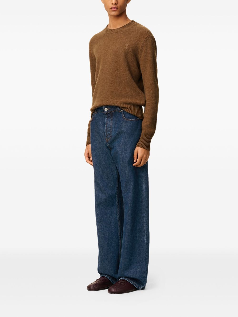 AMI WIDE LEG DENIM JEANS Size US 32 / EU 48 - 3 Thumbnail