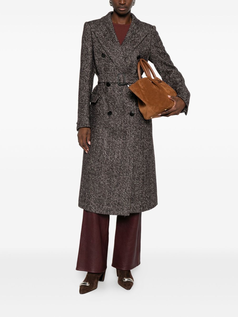 Tagliatore WOOL BLEND DOUBLE-BREASTED COAT Size M / US 6-8 / IT 42-44 - 5 Thumbnail