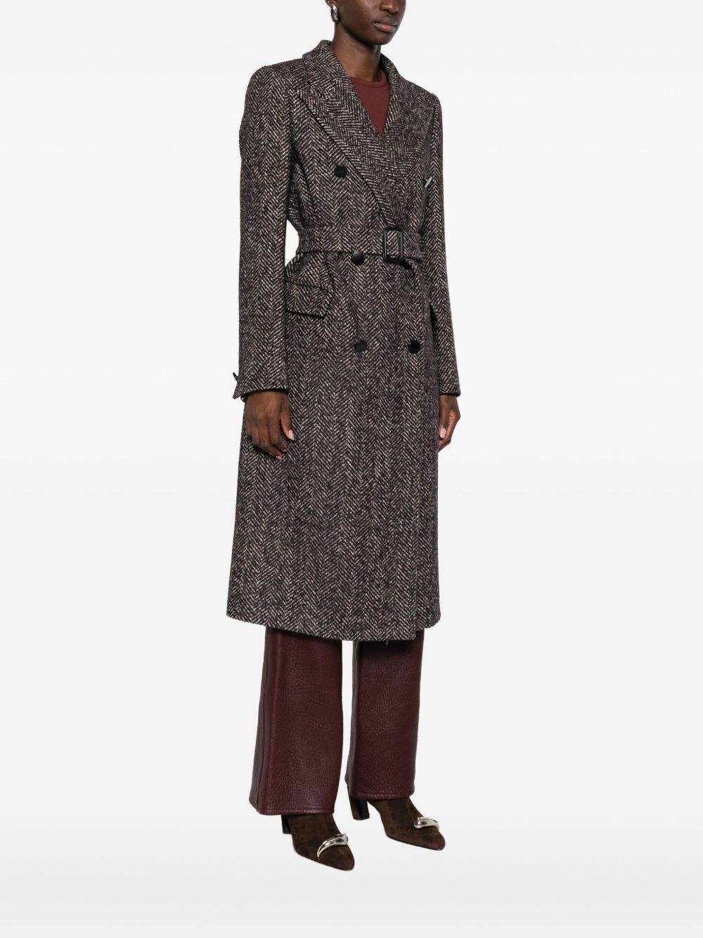 Tagliatore WOOL BLEND DOUBLE-BREASTED COAT Size M / US 6-8 / IT 42-44 - 2 Thumbnail