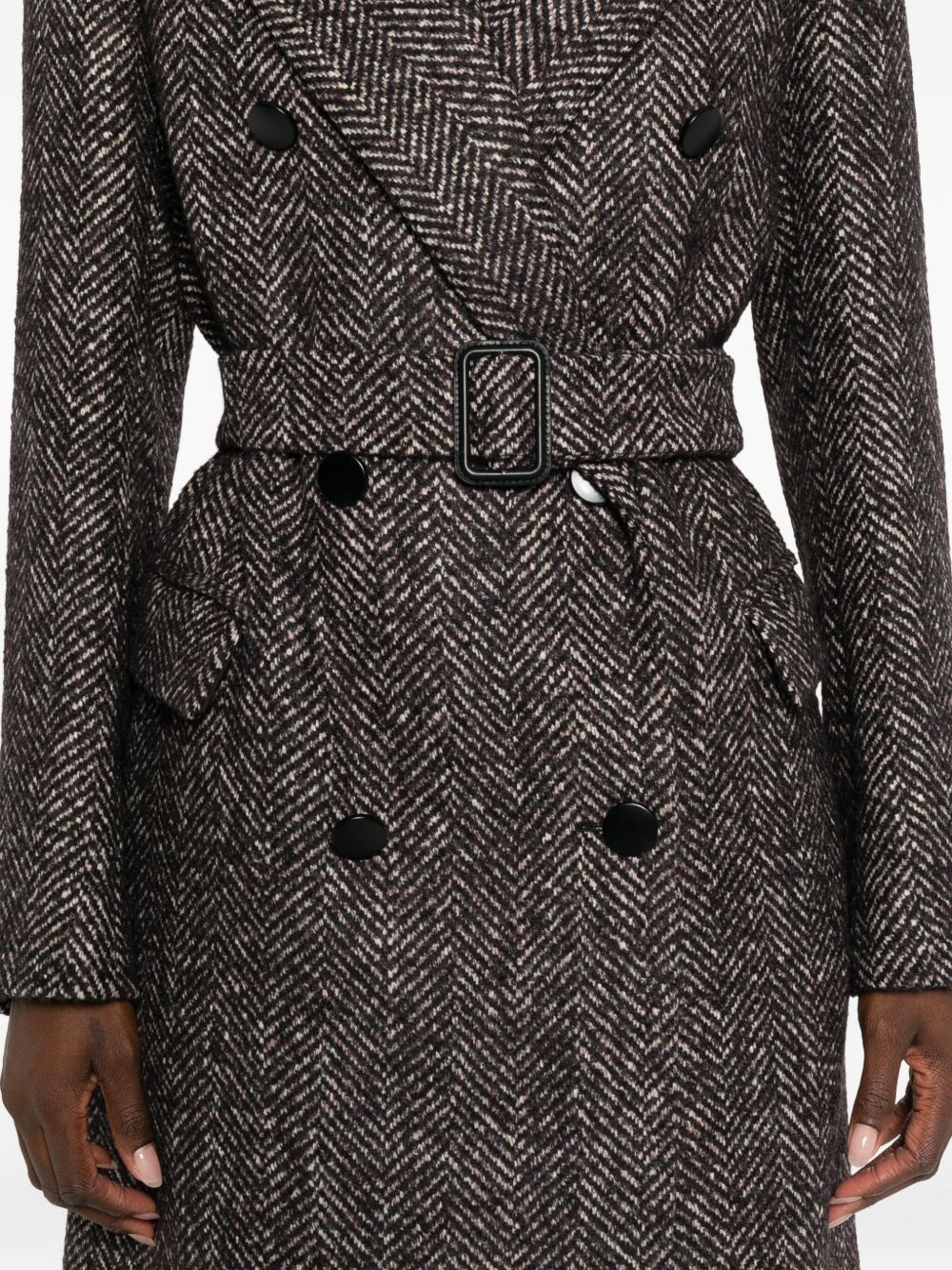 Tagliatore WOOL BLEND DOUBLE-BREASTED COAT Size M / US 6-8 / IT 42-44 - 4 Thumbnail