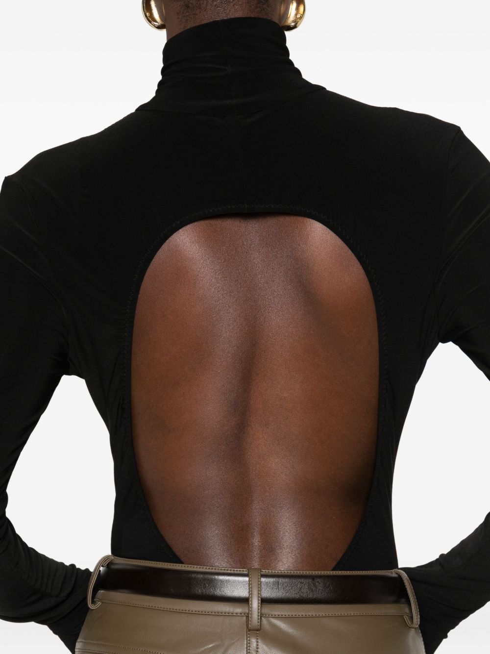 Norma Kamali TURTLE-NECK BODYSUIT Size XXS / US 00 / IT 34 - 2 Thumbnail