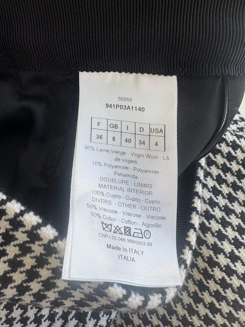 Dior Dior Houndstooth Wool Shorts - dmc Size US 36 / EU 52 - 4 Thumbnail