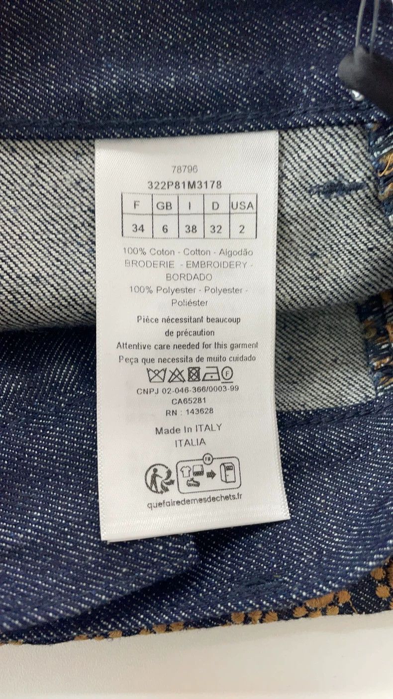 Dior Dior Embroidered Cutout Pocket Jeans - dmc Size US 34 / EU 50 - 4 Thumbnail