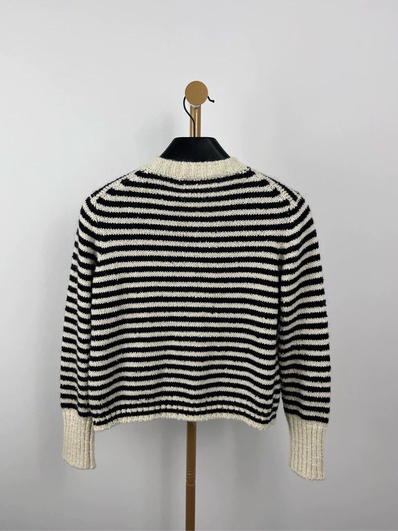 Dior Dior White Stripe Knit Cardigan - dmc Size US S / EU 44-46 / 1 - 2 Thumbnail
