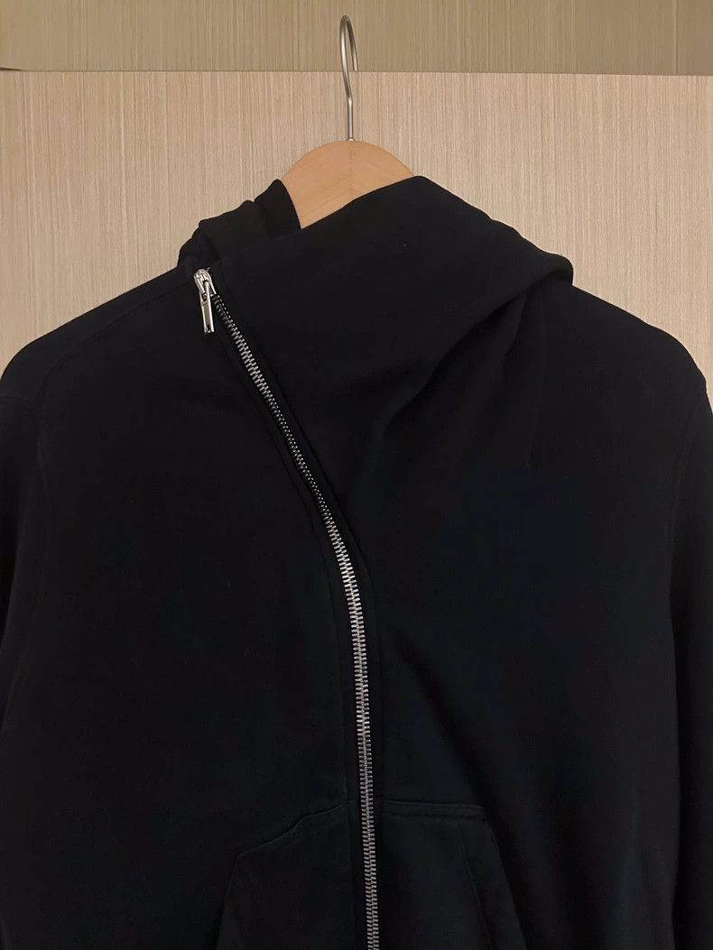 Rick Owens Rick Owens Diagonal Zipper Fleece Lined Jacket Size M - dmc Size US M / EU 48-50 / 2 - 2 Thumbnail