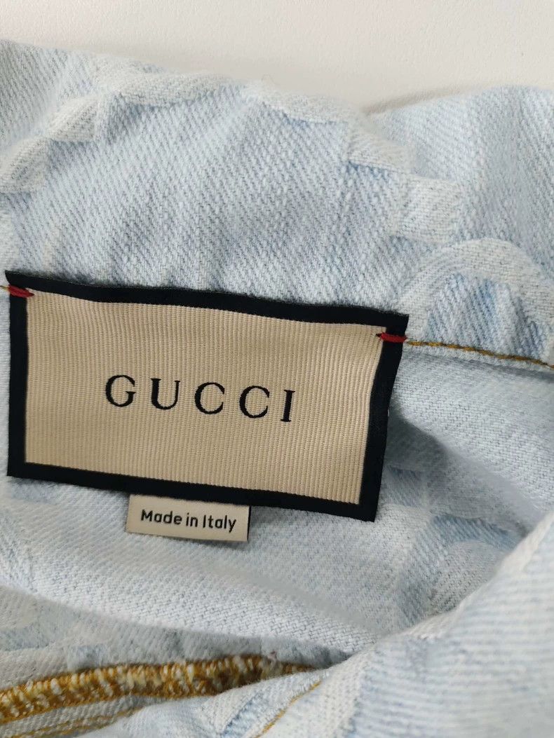 Gucci Gucci Monogram Palm Tree Denim Jacket - dmc Size US XS / EU 42 / 0 - 3 Thumbnail