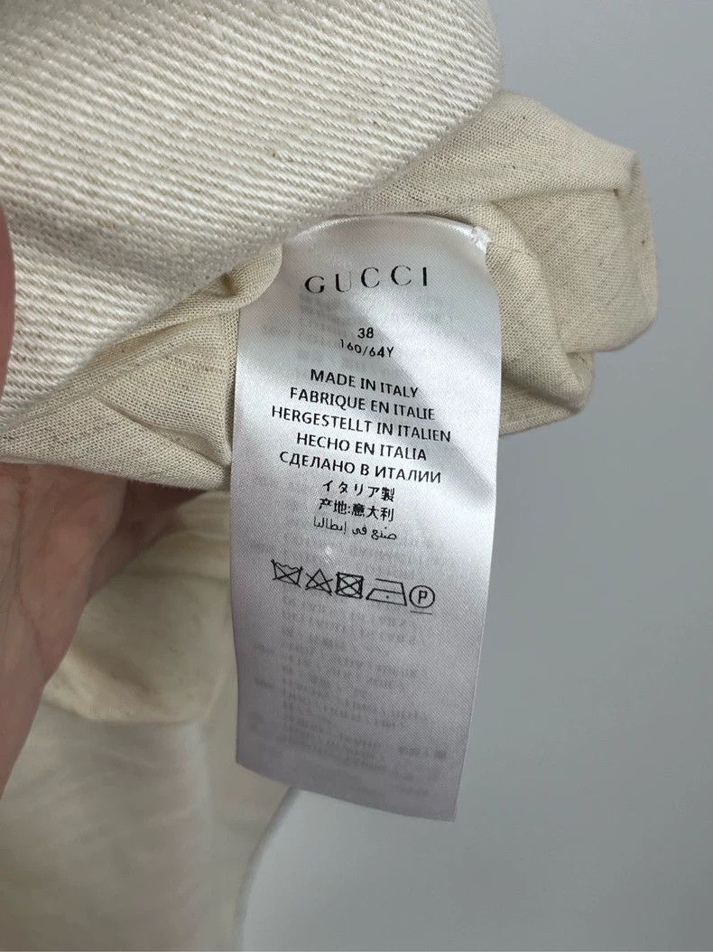 Gucci Gucci White Stripe Logo Linen Pleated Skirt - dmc Size US 38 / EU 54 - 5 Thumbnail