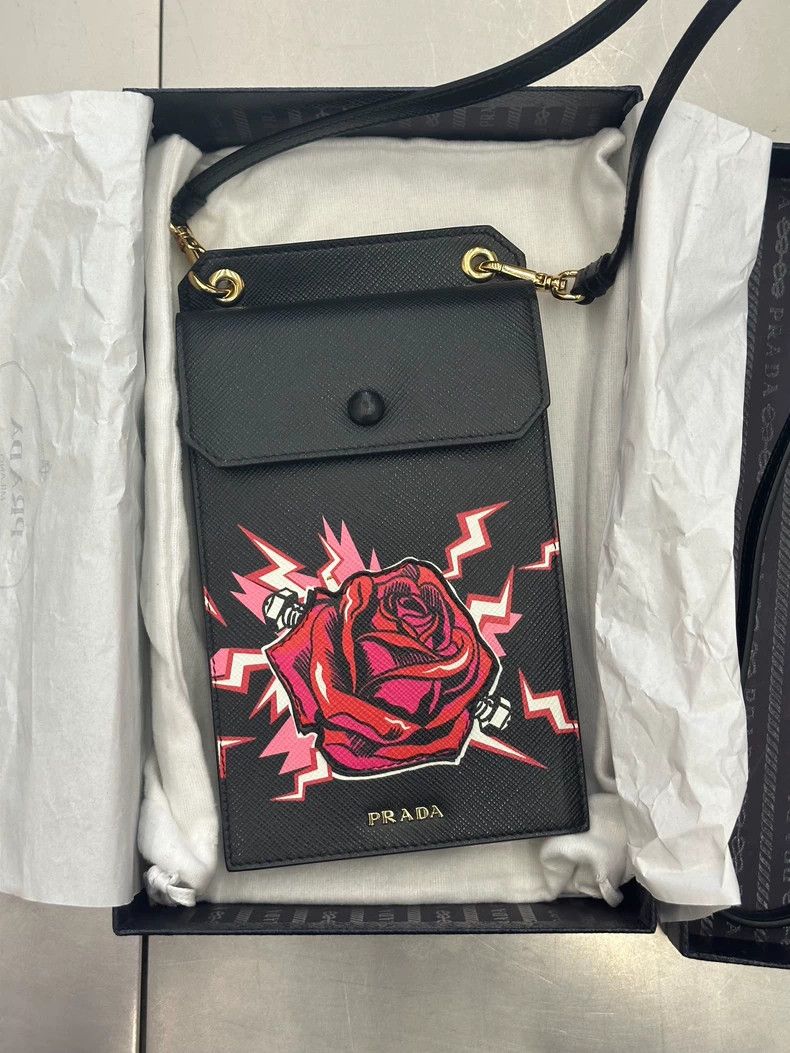 Prada Prada Crossbody Bag with Rose Design - dmc Size ONE SIZE - 2 Thumbnail