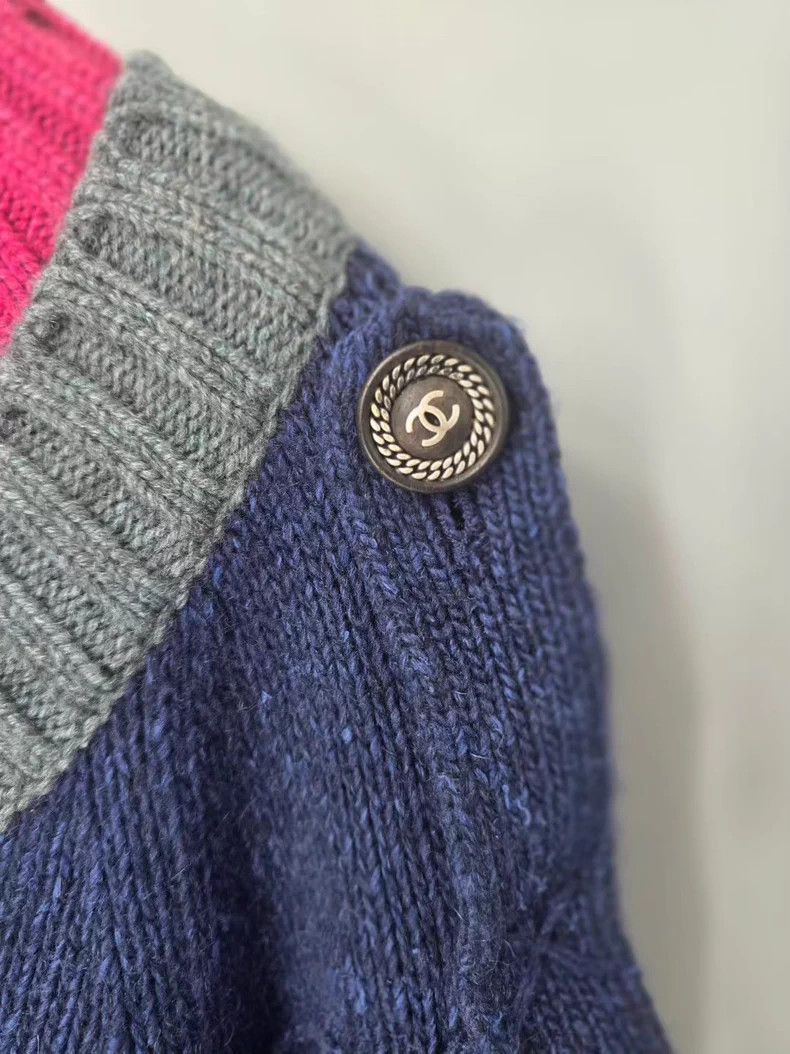 Chanel Chanel Colorblock Knit Sweater - dmc Size US M / EU 48-50 / 2 - 3 Thumbnail