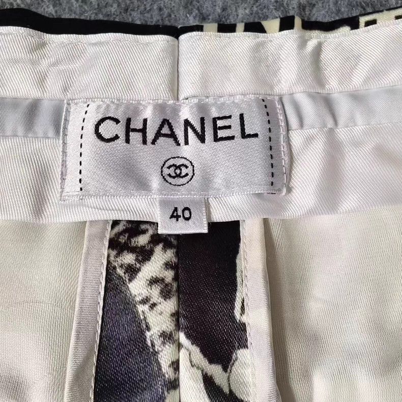 Chanel Chanel Camellia Logo Print Jeans - dmc Size US 31 - 4 Thumbnail