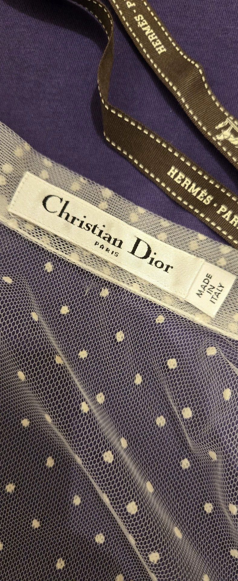 Dior Christian Dior Polka Dot Mesh Shirt - dmc Size US XS / EU 42 / 0 - 4 Thumbnail