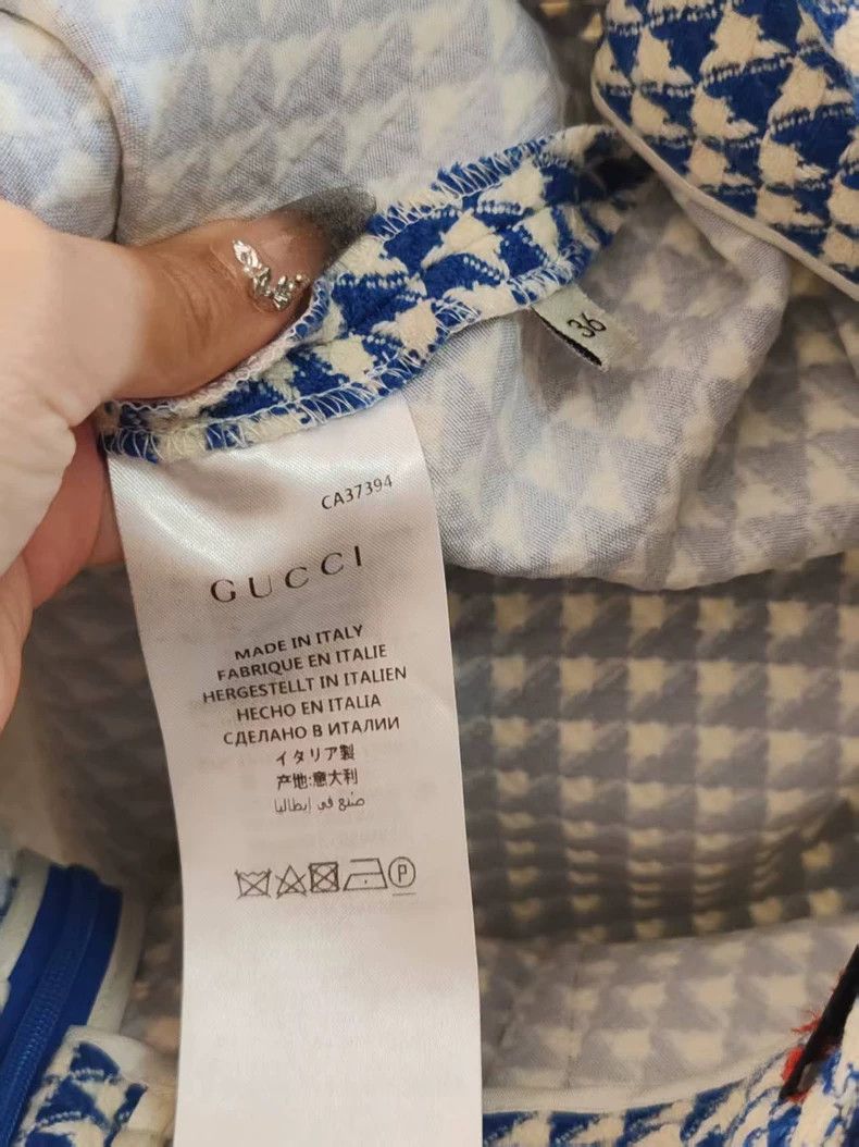 Gucci Gucci Houndstooth Tweed Mini Skirt - dmc Size US 38 / EU 54 - 4 Thumbnail