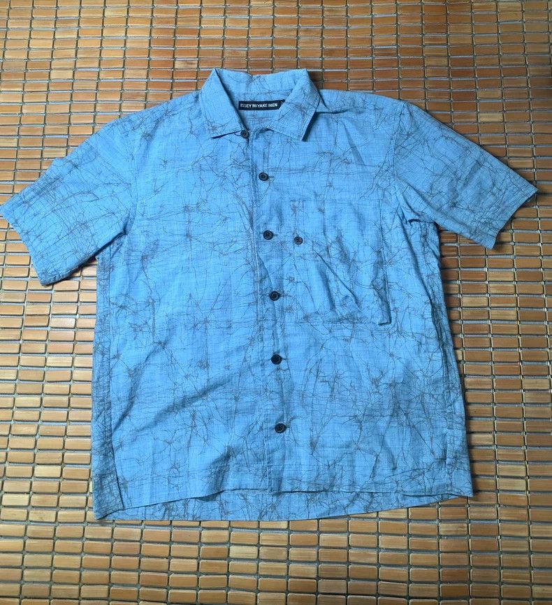 Issey Miyake Issey Miyake Linen Blend Short Sleeve Shirt - dmc Size US M / EU 48-50 / 2 - 2 Thumbnail