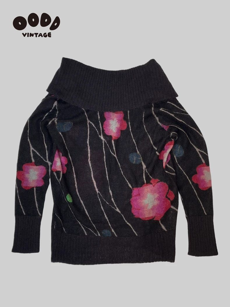 Kenzo Kenzo 90S Wide Turtleneck Mohair Sweater - dmc Size US M / EU 48-50 / 2 - 2 Thumbnail