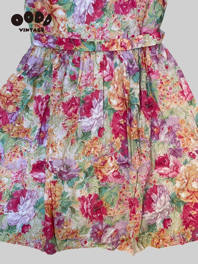 Paco Rabanne Paco Rabanne 80s Floral Short-Sleeve Dress - dmc Size US 36 / EU 52 - 7 Thumbnail