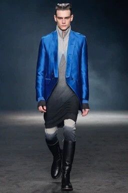 Ann Demeulemeester Ann Demeulemeester 12AW Blue Jacket - dmc Size US S / EU 44-46 / 1 - 9 Thumbnail