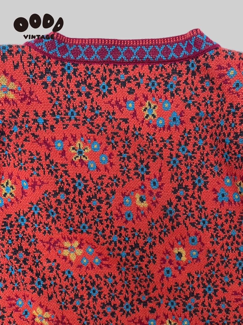 Yves Saint Laurent YSL 90s Floral Shoulder Pad Dress - dmc Size US 36 / EU 52 - 7 Thumbnail