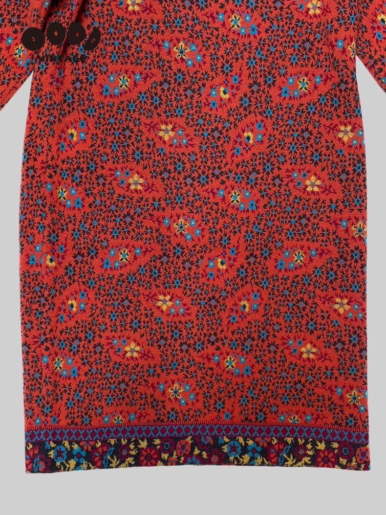 Yves Saint Laurent YSL 90s Floral Shoulder Pad Dress - dmc Size US 36 / EU 52 - 5 Thumbnail