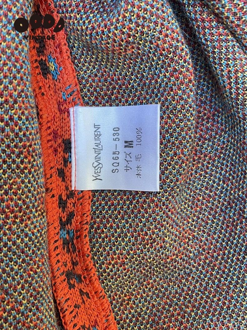 Yves Saint Laurent YSL 90s Floral Shoulder Pad Dress - dmc Size US 36 / EU 52 - 9 Thumbnail