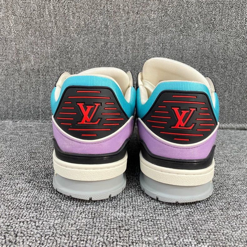 Louis Vuitton Louis Vuitton Blue Purple Trainer Shoes - dmc Size US 7.5 / EU 40-41 - 2 Thumbnail