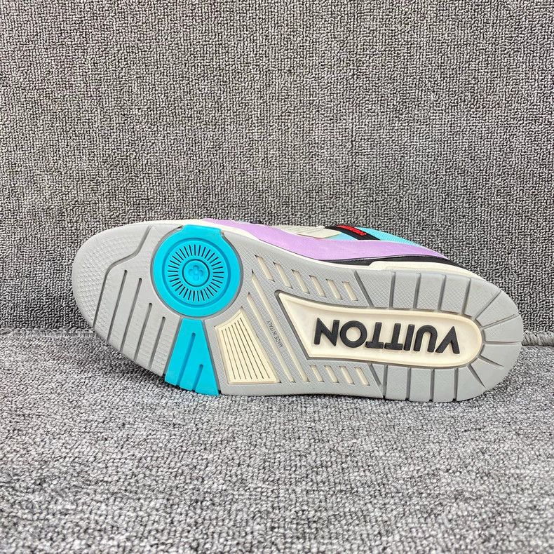 Louis Vuitton Louis Vuitton Blue Purple Trainer Shoes - dmc Size US 7.5 / EU 40-41 - 3 Thumbnail