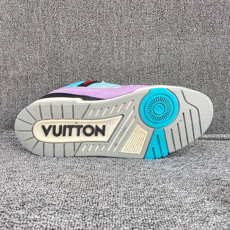 Louis Vuitton Louis Vuitton Blue Purple Trainer Shoes - dmc Size US 7.5 / EU 40-41 - 4 Thumbnail