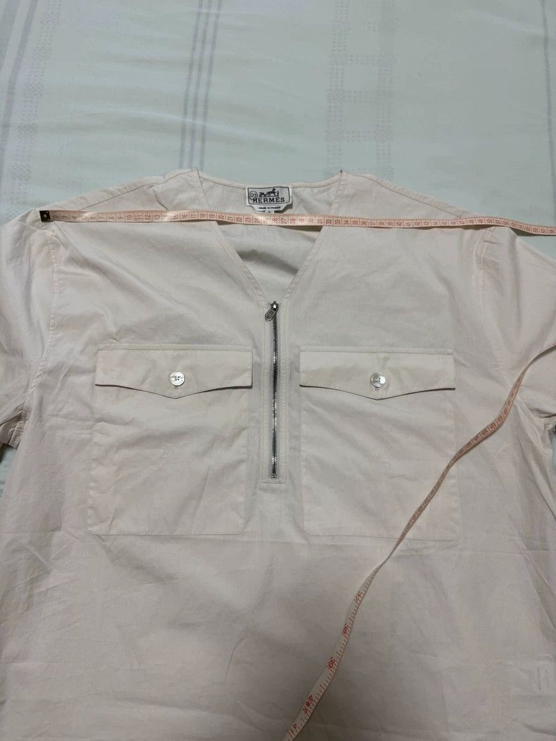 Hermes Hermes Short Sleeve Jacket Shirt - dmc Size US L / EU 52-54 / 3 - 3 Thumbnail